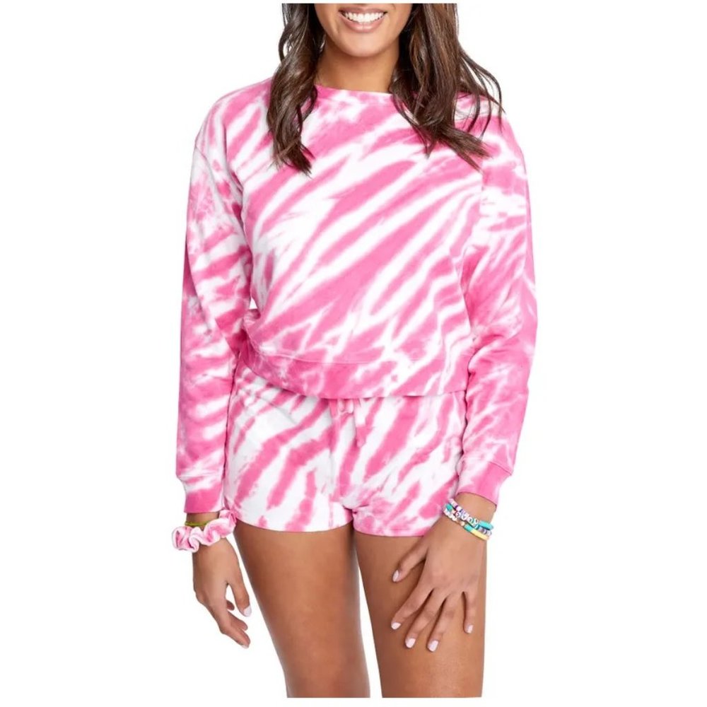 🎁 Sundown By Splendid Jada Tie Dye Sweatshirt In Jasmine